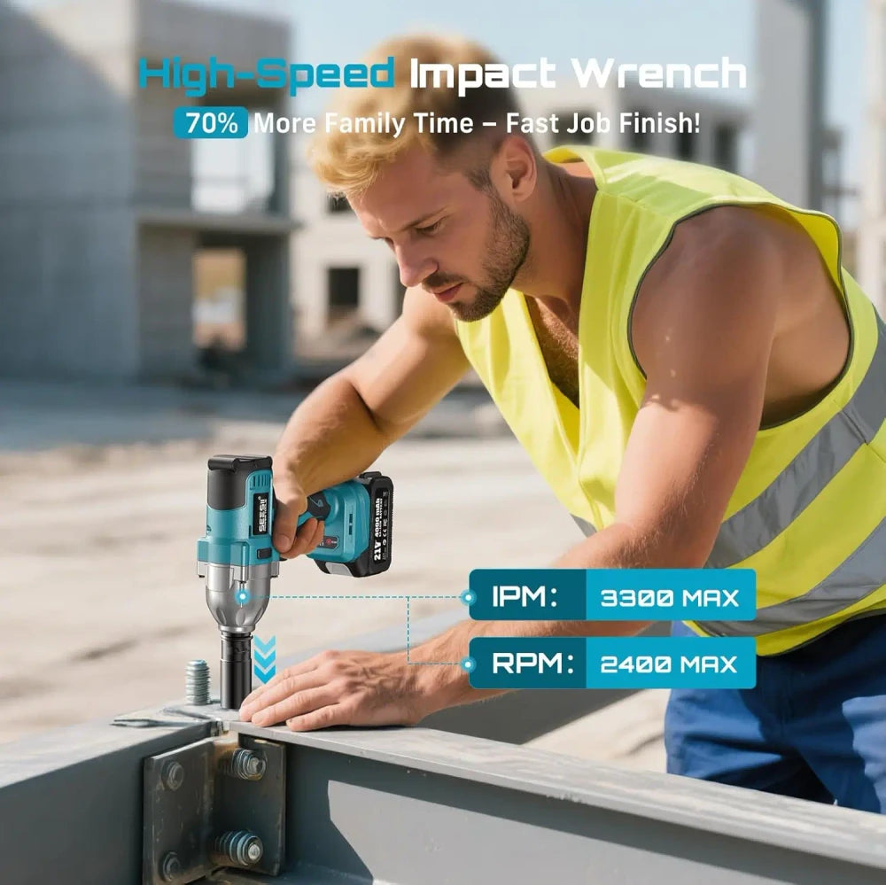 SEESII Cordless Brushless Impact Wrench