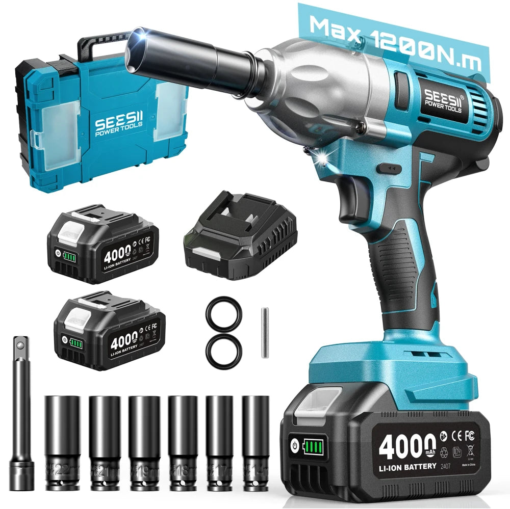 SEESII Cordless Brushless Impact Wrench