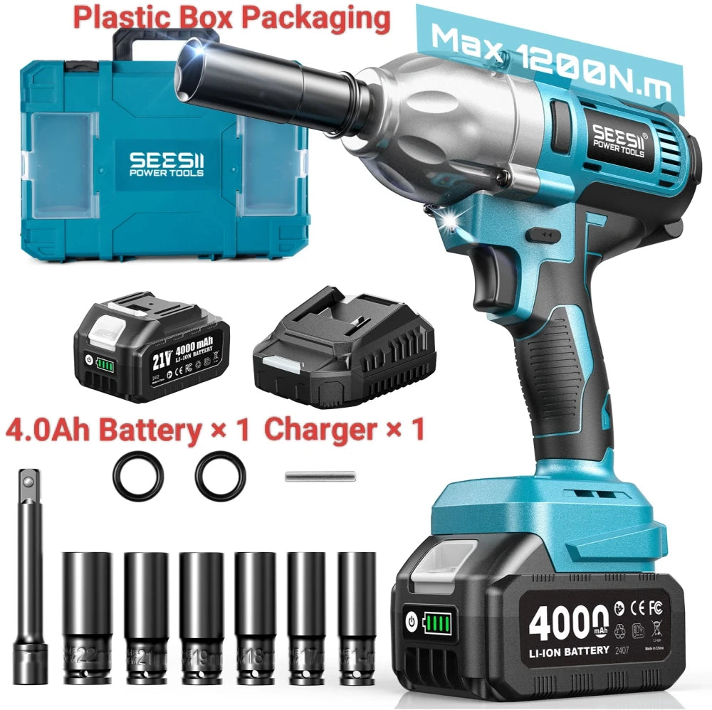 SEESII Cordless Brushless Impact Wrench