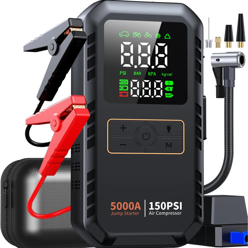 Portable Car Jump Starter and Tire Inflator