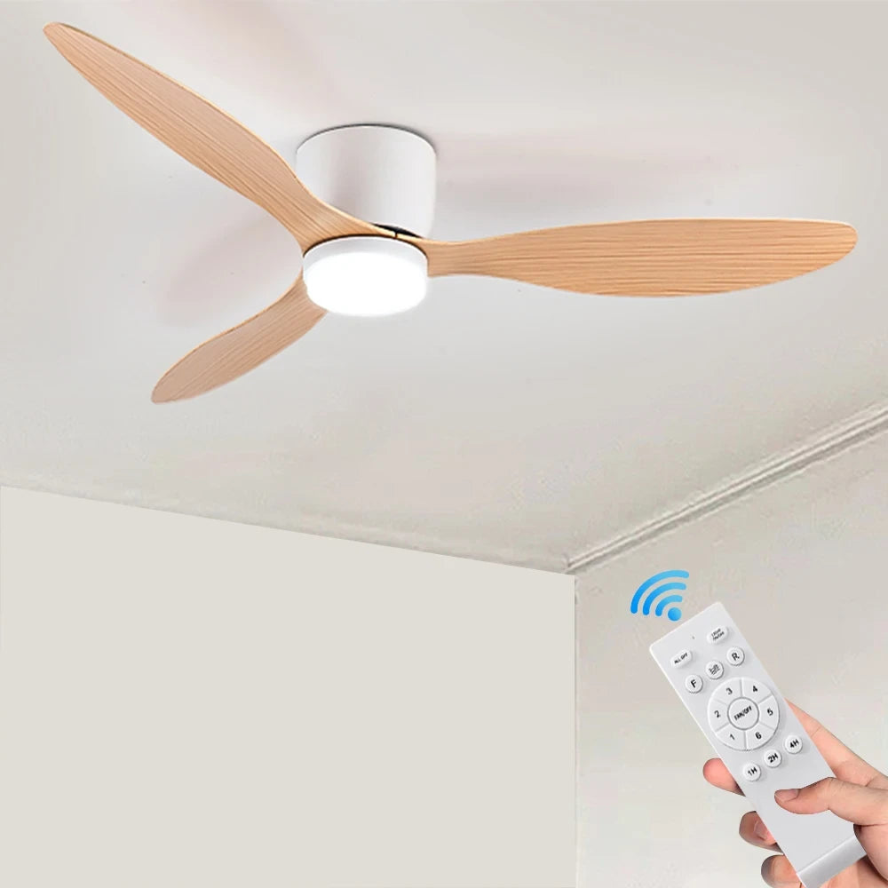 Modern Reversible Ceiling Fan with Light